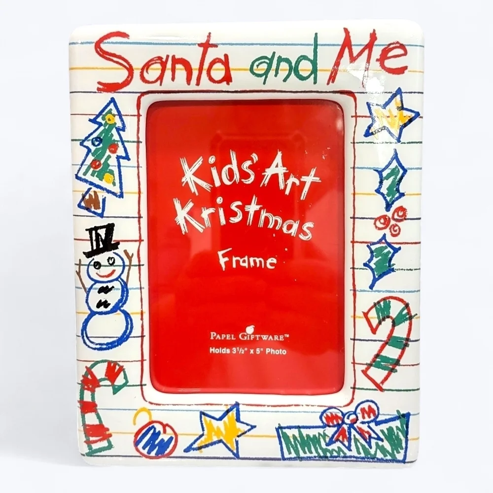 Santa and Me Kids Art Frame - Festive Multicolor